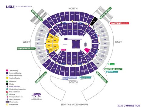 Lsu Gymnastics Seating Chart