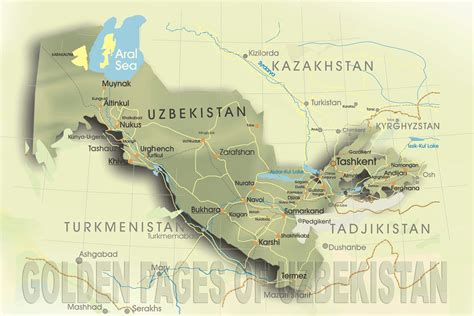 Luas Negara Uzbekistan dengan Negara Lain