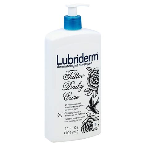 Lubriderm Tattoo Daily Care WaterBased Lotion, Unscented