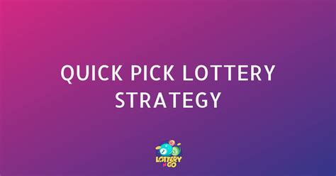 Lucky Lottery Quick Picks