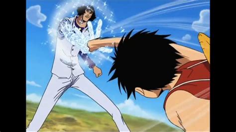 Luffy vs Aokiji