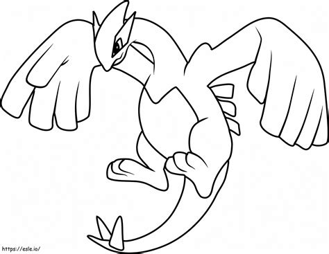 Lugia Coloring Page