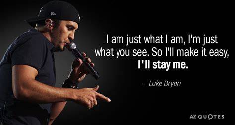 Luke Bryan Smiling and Performing