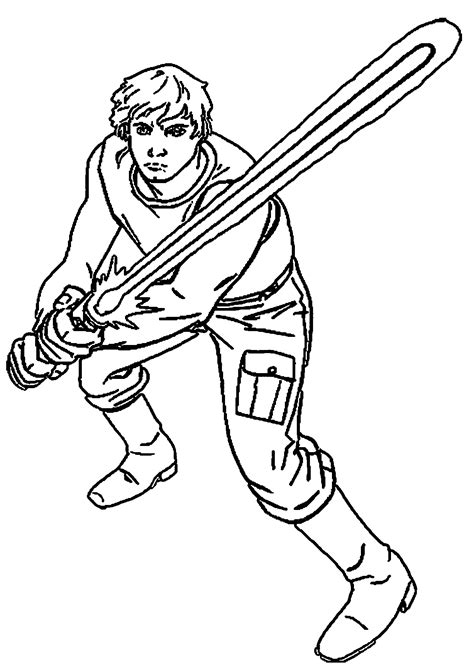 Luke Skywalker Coloring Page