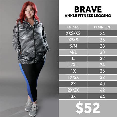 Lularoe Brave Size Chart