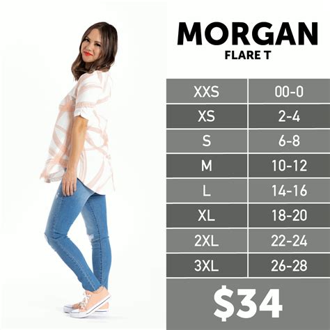 Lularoe Morgan Size Chart
