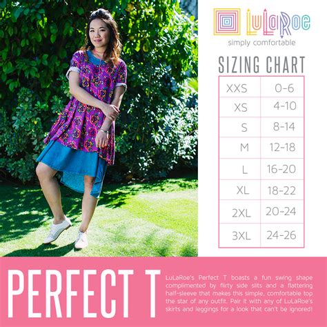 Lularoe Perfect T Size Chart