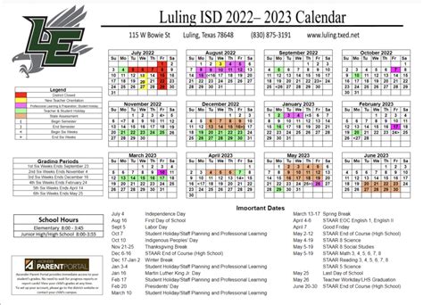 Luling Isd Calendar