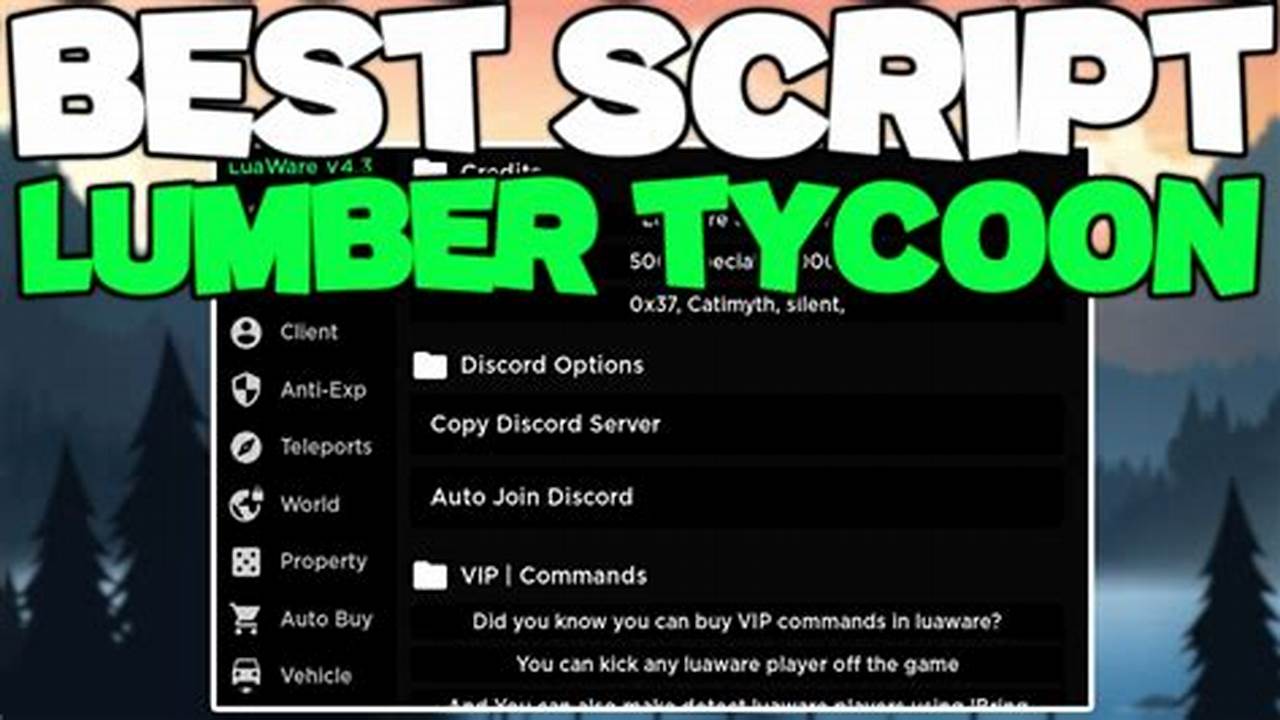 Lumber Tycoon 2 Script 2024