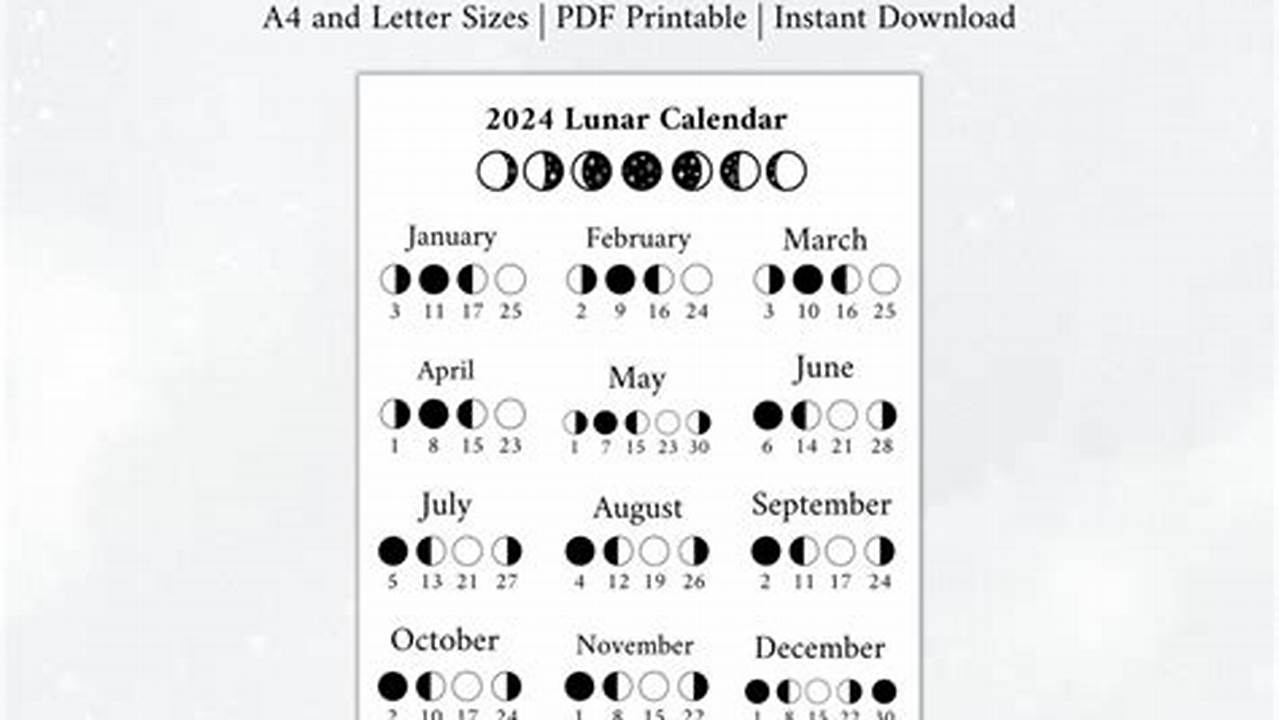 Lunar Calendar 2024 Pdf Free Download Windows 10