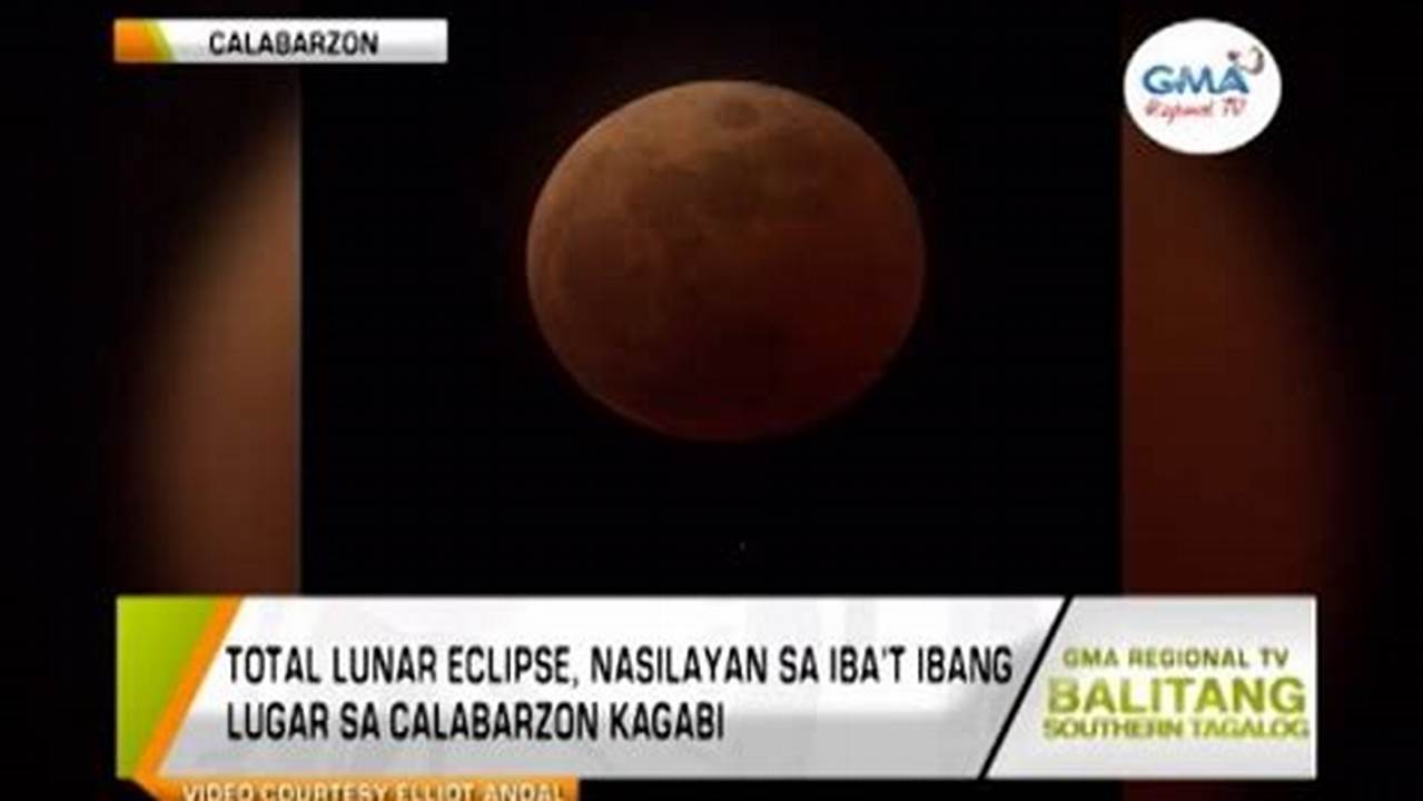 Lunar Eclipse News Tagalog Language