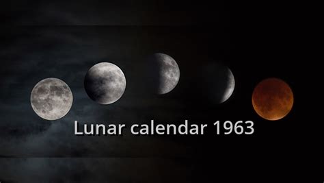 Lunar Calendar 1963