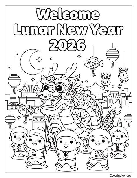 Lunar New Year Coloring Pages