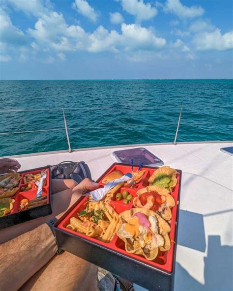 Lunch on a Catamaran