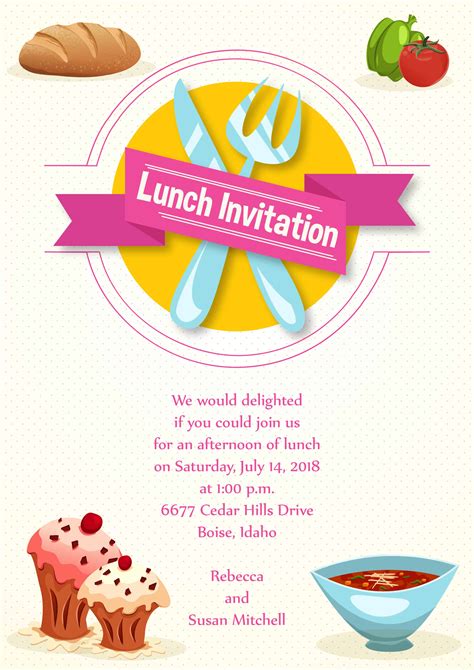 Luncheon Invitation Template