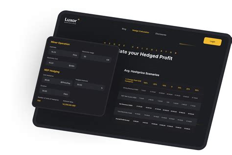 Lux Mining Calculator