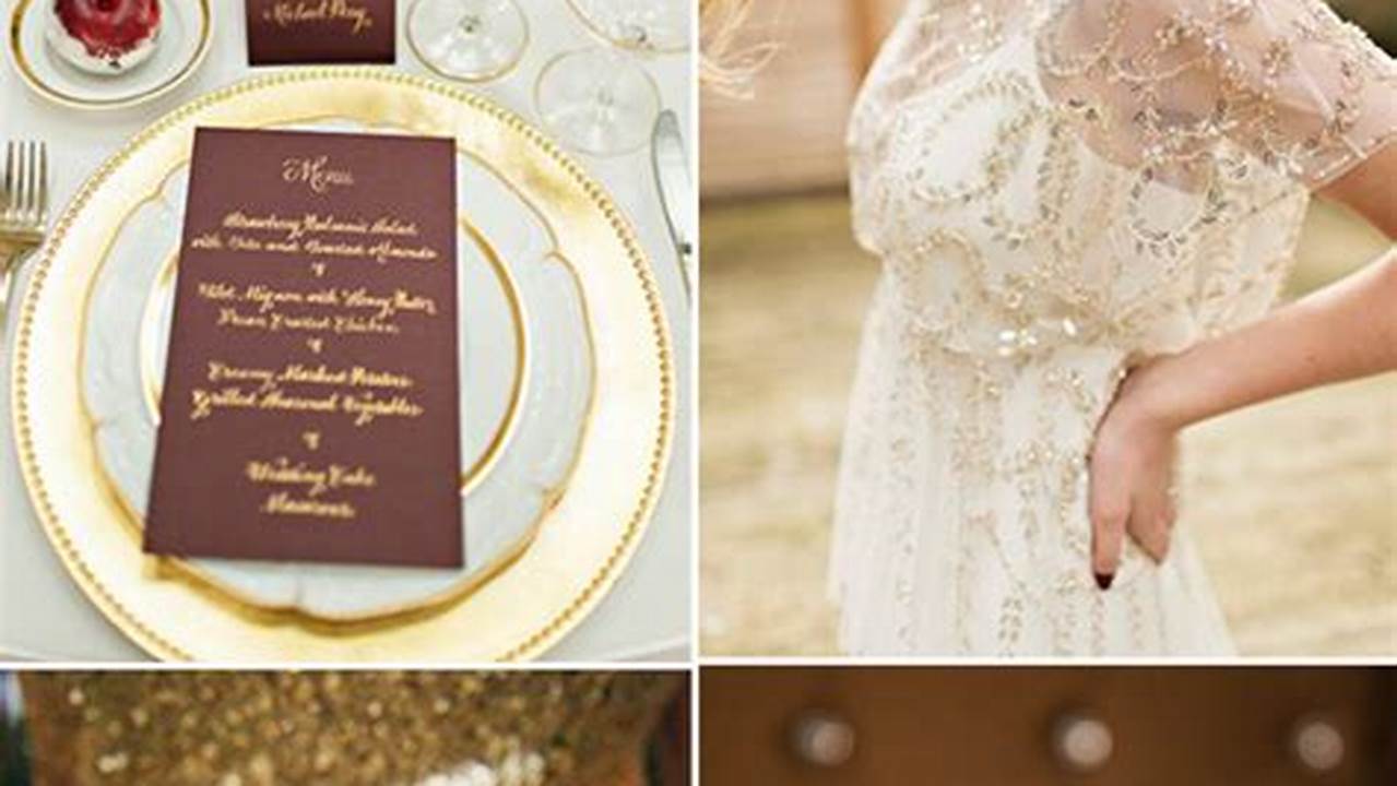 Luxurious, Gold Wedding Colors