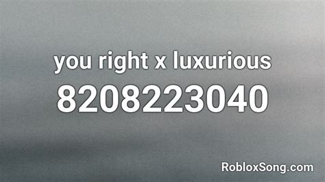 Luxurious Roblox ID