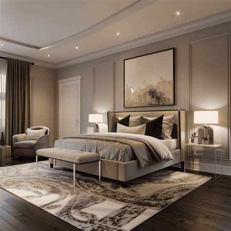 Luxurious primary bedroom