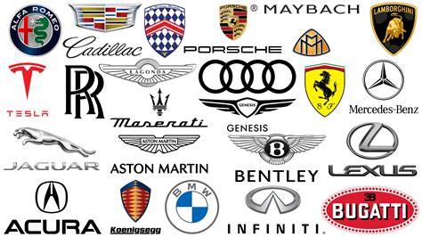Luxury Sports Cars Emblems