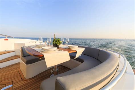 Luxury boat deck