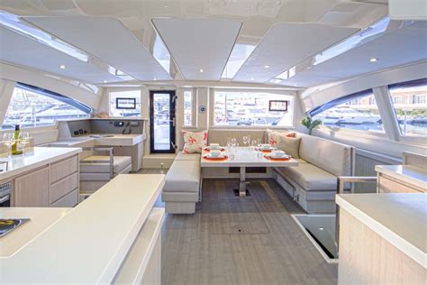 Luxury catamaran interior