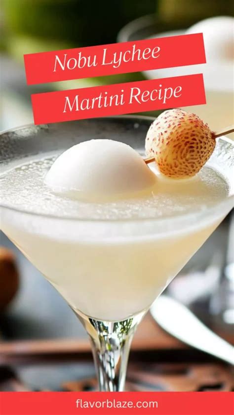 Lychee Martini Recipe Nobu