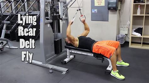 Lying Cable Rear Delt Raise