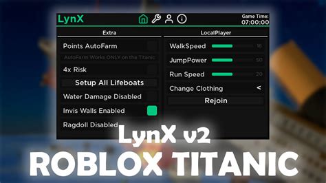 LynX Roblox Titanic Script