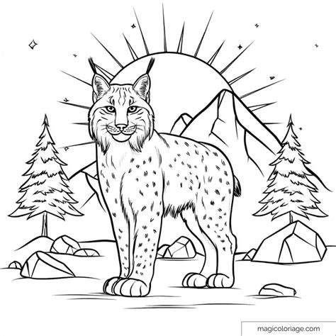Lynx Coloring Page