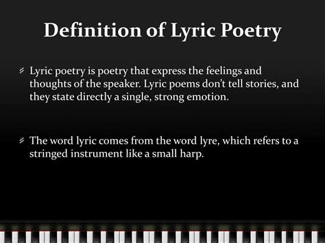 Unlocking the Euphonic Enigma: Decoding the Lyric Definition in Poetry