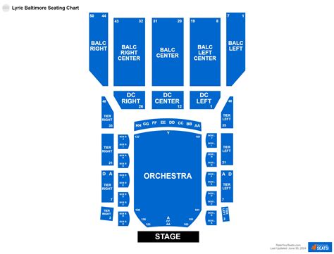 Lyric Opera House Seating Chart Baltimore