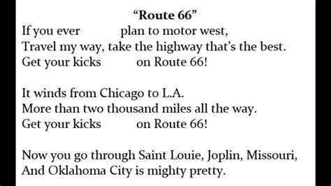 Lyric Route 66
