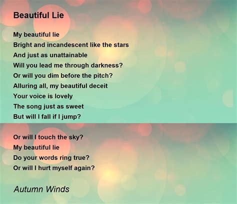 Unravel the Enigma of Deception with 'Lyrics A Beautiful Lie' - An Exceptional Insight into the Haunting Words of This Iconic Song.