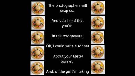 Lyrics Easter Bonnet