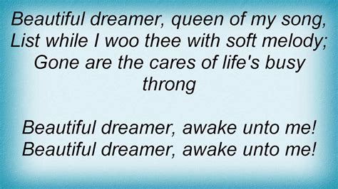 Unveiling the Euphonic Symphony of Lyrics to Beautiful Dreamer - Surrender to the Serene Lullaby