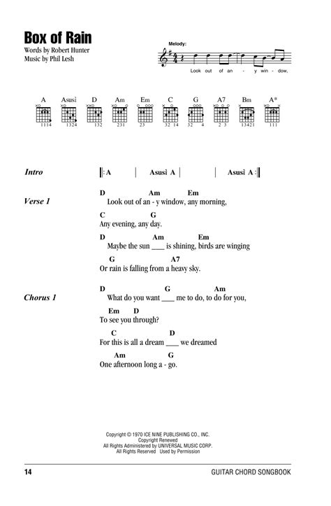 Unravel Your Soul with Heartfelt Lyrics to 'Box of Rain' – A Musical Journey of Healing and Reflection