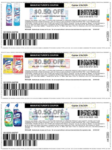Lysol Printable Coupons
