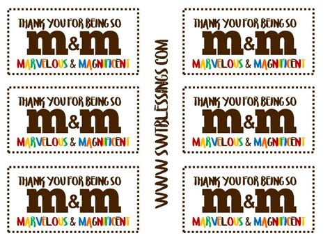 M&m Marvelous And Magnificent Printable