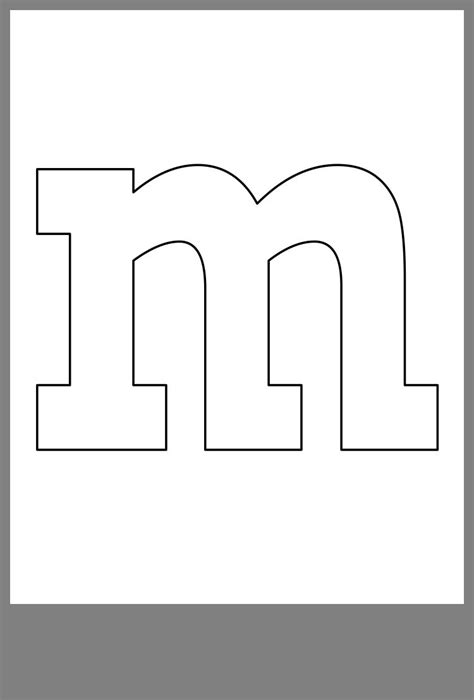 M M Template Printable