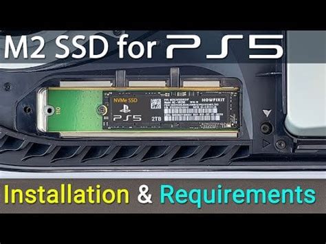 M.2 SSD requirements for the PS5