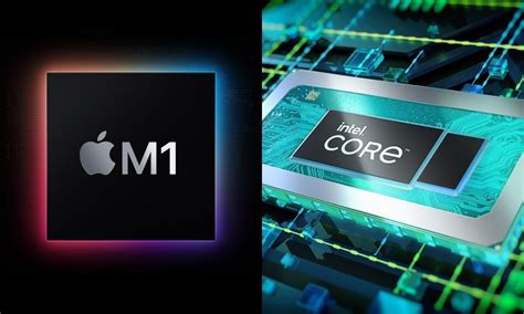 M1 chip vs Intel Core processors