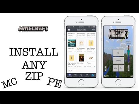 MCPE HOW TO INSTALL ANY .ZIP FILE ON iOS DEVICES FOR 