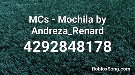 MCs - Mochila by Andreza_Renard e gabrielbrr1243 Roblox ID