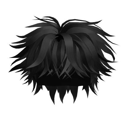 MESSY BLACK HAIR - Roblox