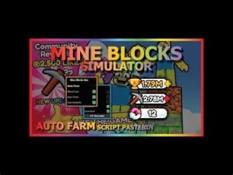 MINE BLOCKS SIMULATOR Script Pastebin 2023 AUTO FARM 