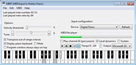 MIRP (MIDI Input to Roblox Piano)