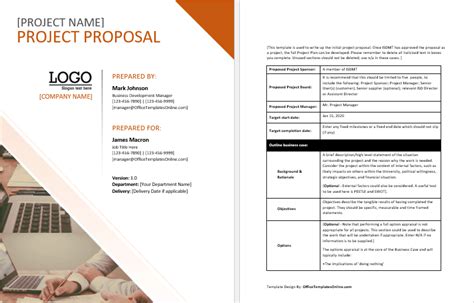 MS Word Project Proposal Template | InDesign Templates ~ Creative Market
