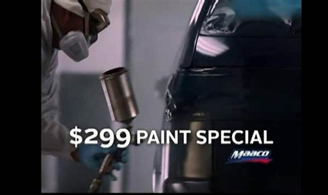 Maaco Paint Specials 2024