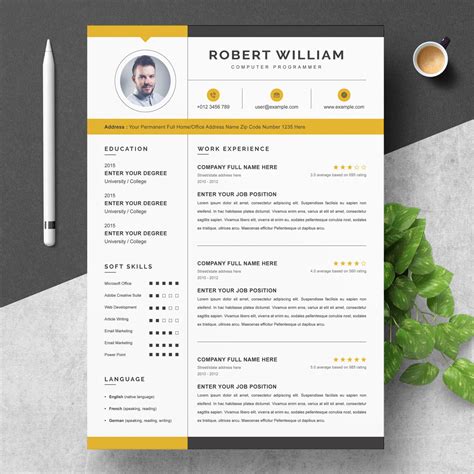 Mac Pages Resume Templates